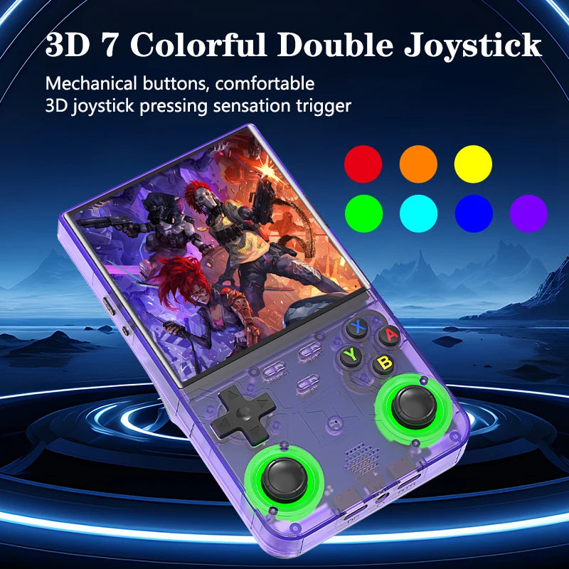 Open Source R36SUltra Retro Handheld Video Game Console Linux System 4.0 Inch IPS Screen Portable Pocket Video Player Boy Gift