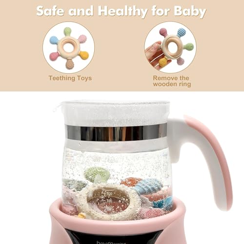 KEIKAI Bright Smiles Teething Toys for Babies, Baby Teethers Toy Teething Ring Silicone, Grasping Teething Toy, BPA Free Teething Nursing Accessories for 3+ Months Boy