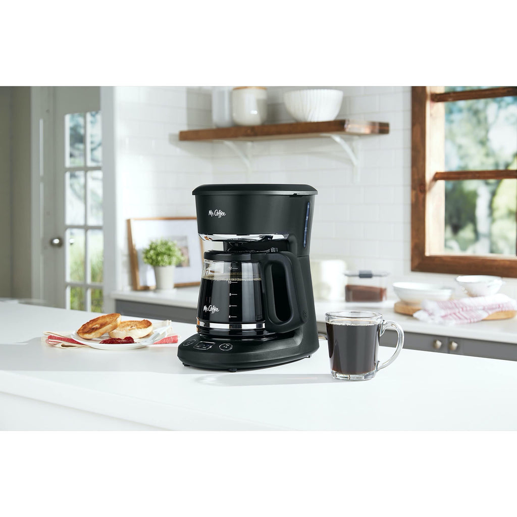 Mr. Coffee Coffee Maker, Programmable Coffee Machine with Auto Pause and Glass Carafe