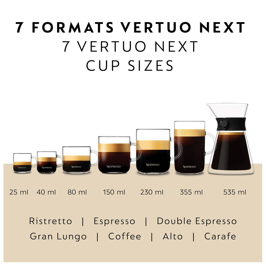 Nespresso Vertuo Next Single Serve Coffee and Espresso Machine by De'Longhi
