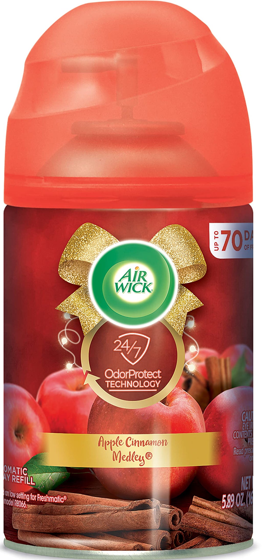 Air Wick Automatic Air Freshener Spray Refill, 1ct, Fresh Waters, Odor Neutralization, Essential Oils