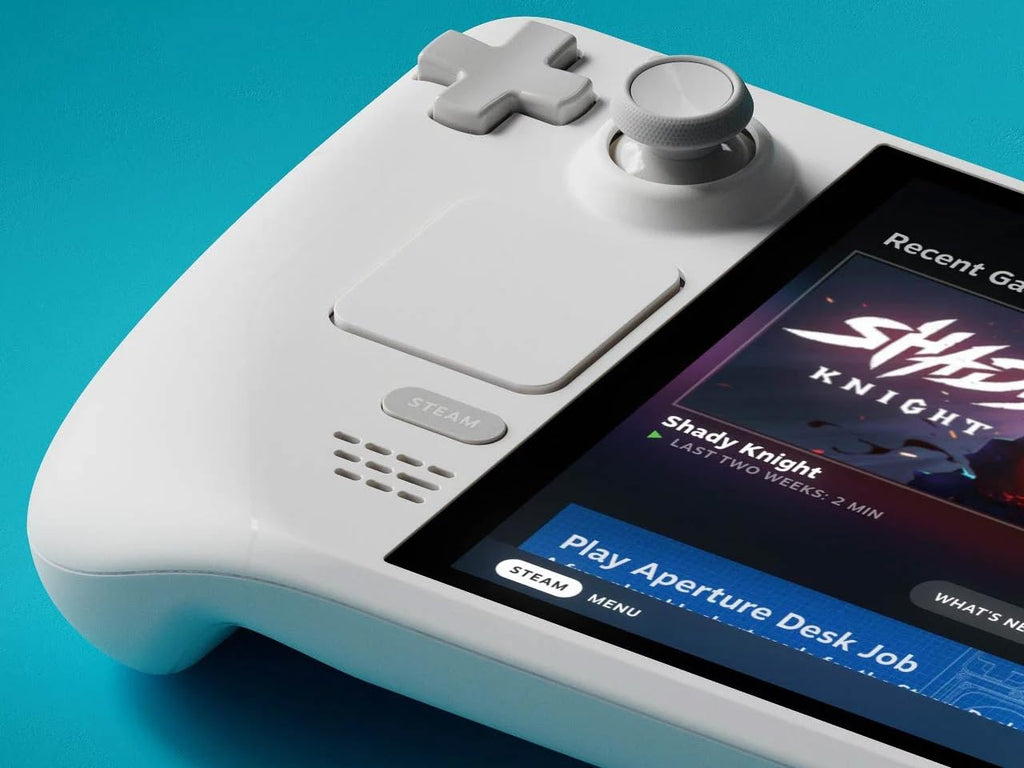 Steam Deck Limited Edition 1TB OLED White Handheld Console with Exclusive Carry Case and Microfiber Cleaning Cloth - Special UK Edition Console Region Free Hardware with USA Plug Video Game Console