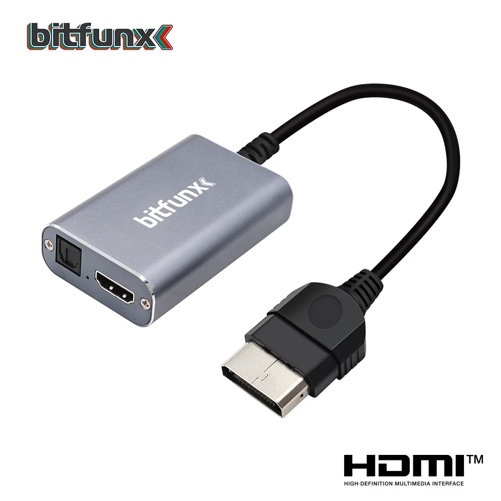 Bitfunx HDMI™ Adapter for XBOX Classic Retro Gaming Consoles HD Cable Accepts 5.1 Dolby Digital Surround Sound