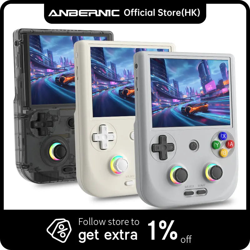 Anbernic RG406V Handheld Game Console RG 406V 4-inch IPS Multi-touch Screen Retro Game Console 128G UFS2.2 Android 13 5500mAh