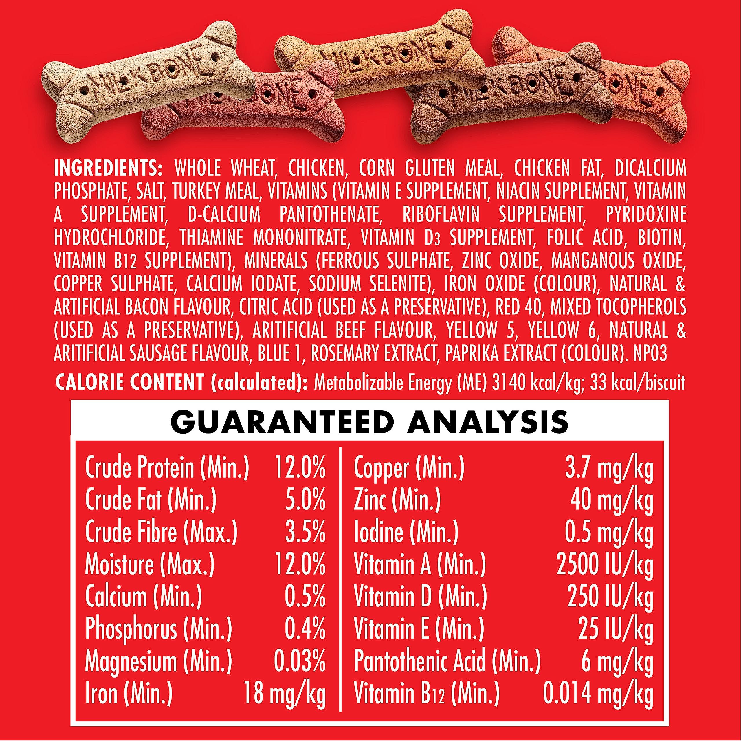 Milk-Bone Flavour Snacks Dog Biscuits Medium Sized Dog Treats