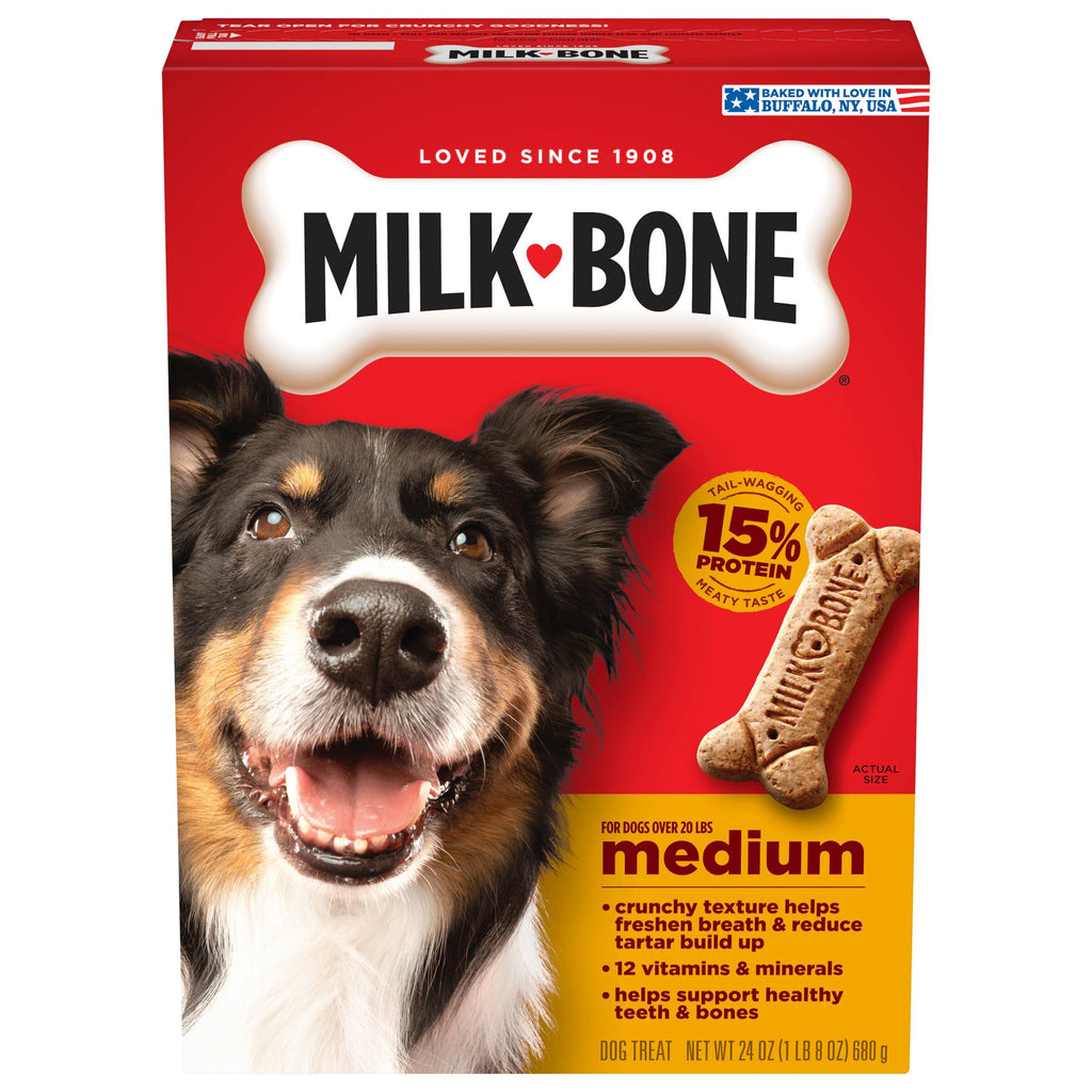 Milk Bone 79100-51410 24 Oz Milk-Bone Dog Snacks For Medium Dogs