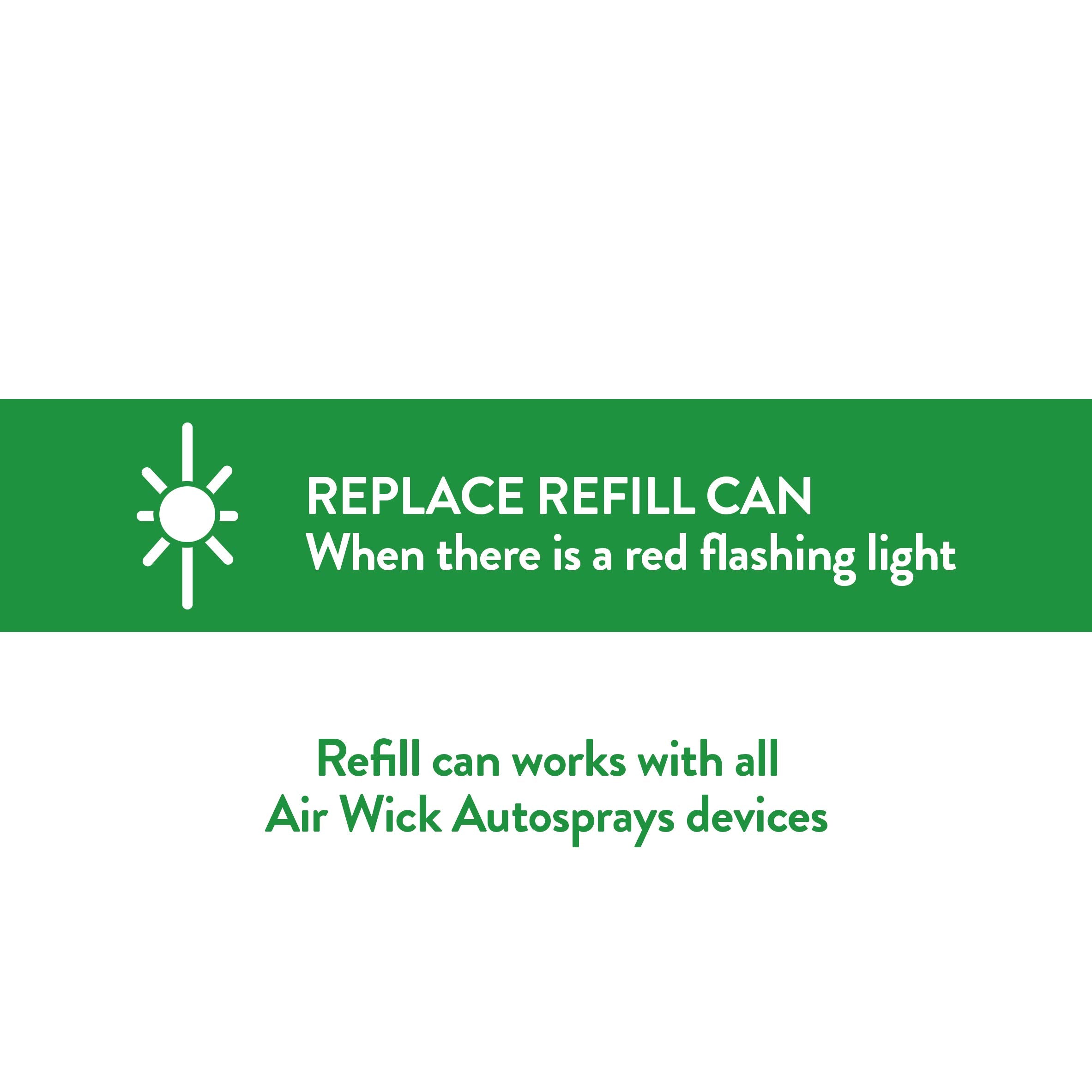 Air Wick Automatic Air Freshener Spray Refill, 1ct, Fresh Waters, Odor Neutralization, Essential Oils