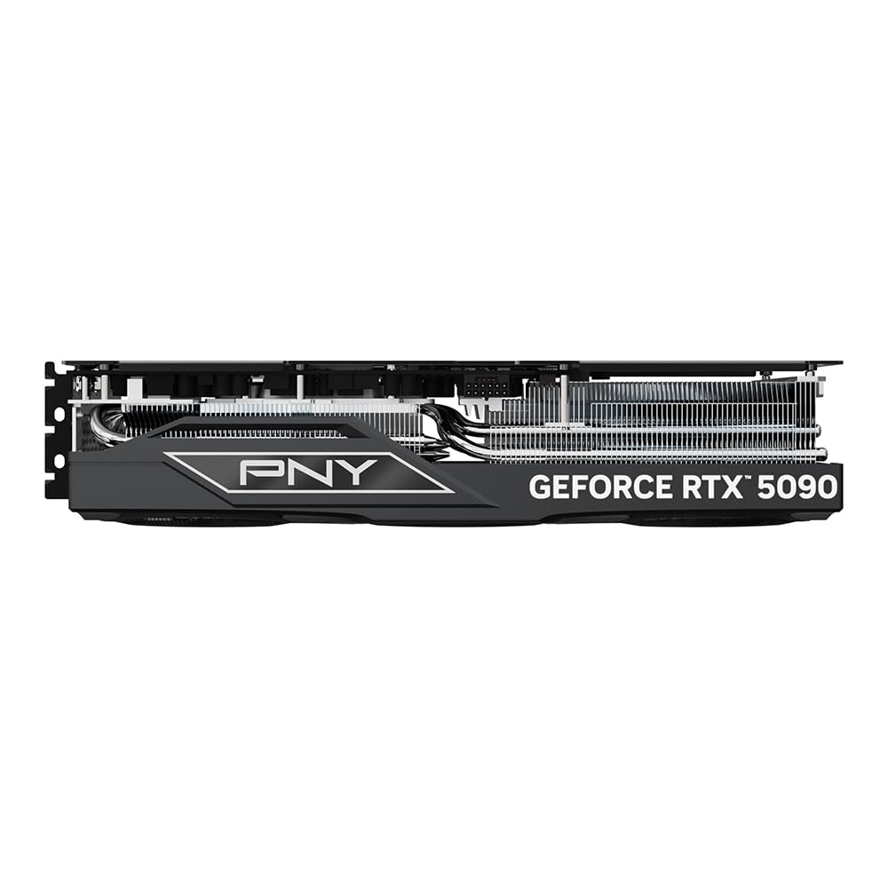 PNY NVIDIA GeForce RTX™ 5090 OC Triple Fan, Graphics Card (32GB GDDR7, 512-bit, Boost Speed: 2527 MHz, PCIe® 5.0, HDMI®/DP 2.1, 3.5-Slot, NVIDIA Blackwell Architecture, DLSS 4)