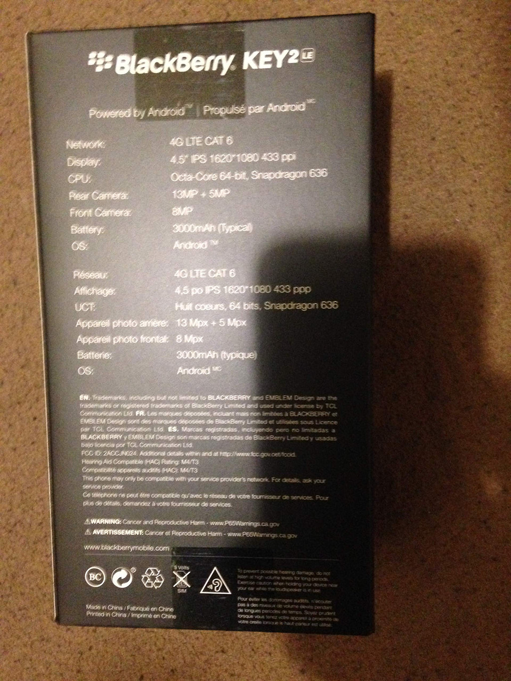 Blackberry Key2 LE BBE100-2 32Gb Black Unlocked