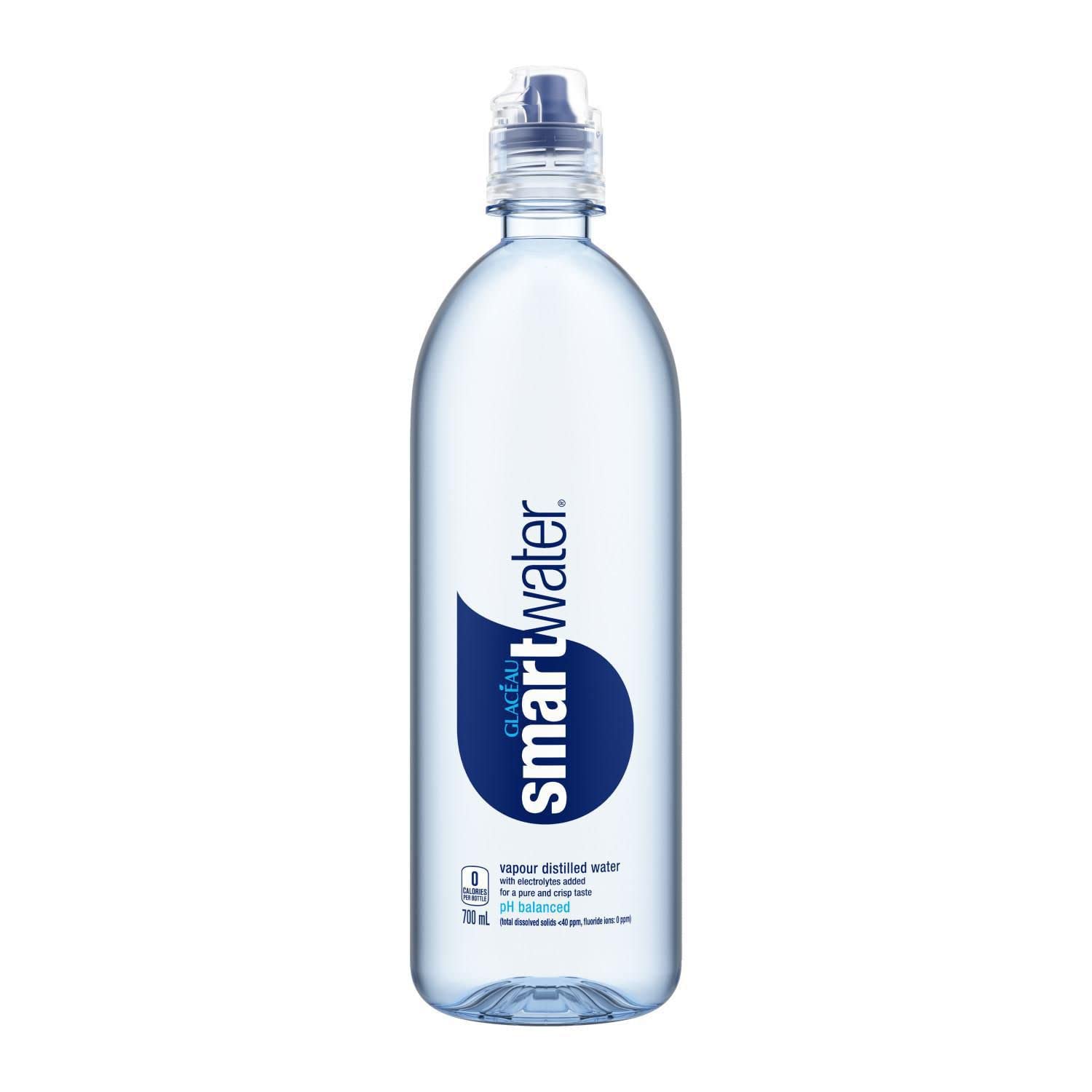 Glaceau Smartwater, 700mL Bottles, Pack of 24