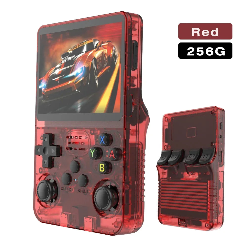BOYHOM 256G Open Source R36S Retro Game Console - 3.5" IPS Portable Linux ARKOS Handheld | Best Gaming Gift (64G/128G Options)