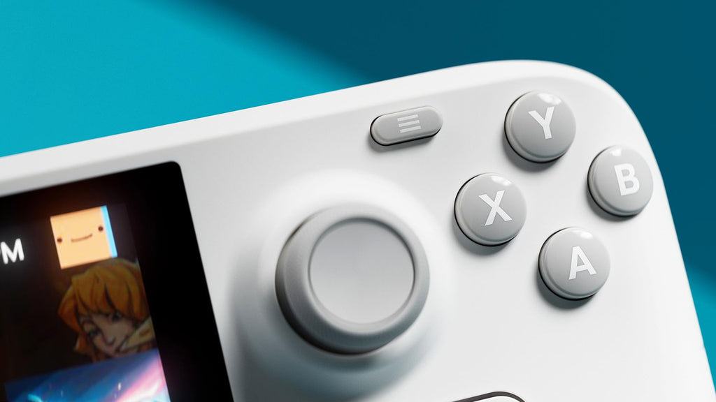 Steam Deck Limited Edition 1TB OLED White Handheld Console with Exclusive Carry Case and Microfiber Cleaning Cloth - Special UK Edition Console Region Free Hardware with USA Plug Video Game Console