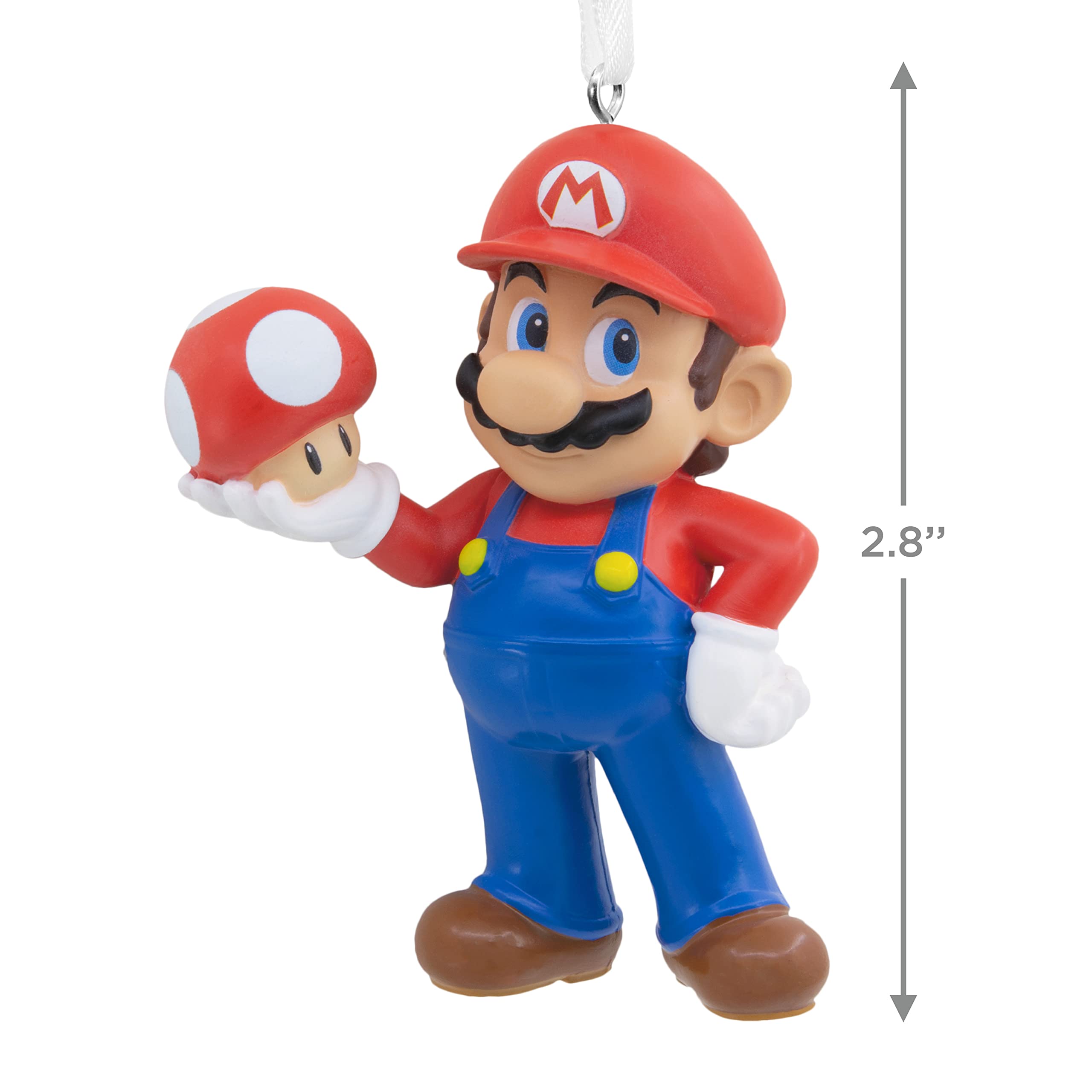 Hallmark Nintendo Super Mario with Super Mushroom Christmas Ornament (0002HCM9092)