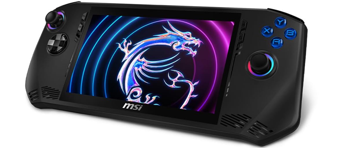 MSI Claw AI Powered Handheld Gaming Device 7" 120 Hz Touch WVA FHD Display (Intel Ultra 5-135H, 16GB LPDDR5, 1TB SSD, FP Reader, Thunderbolt 4, WiFi 7, Micro SD Reader, Win11Pro) w/Dockztorm Hub
