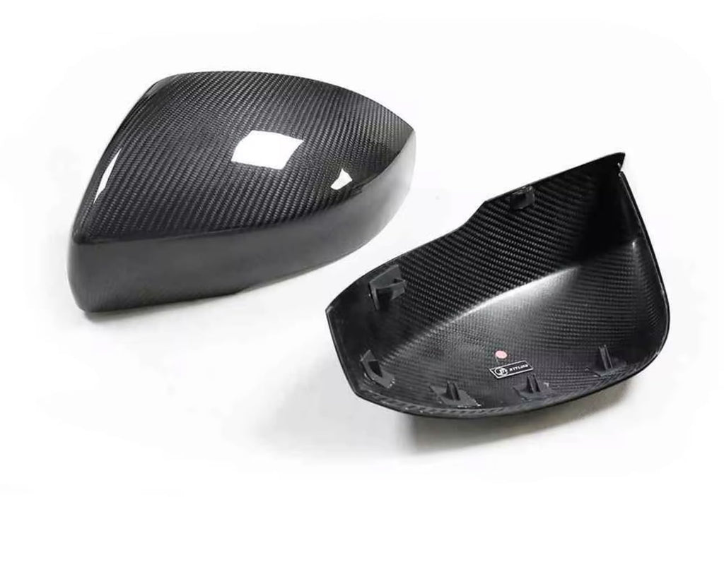 Genuine Carbon Fiber Rearview Mirror Cover For Land Rover Evoque 2016-2019,Land Rover Discovery Sport 2015-2019,Jaguar F-Pace X761, Range Rover Sport,SVR 2015-2022(Real Carbon Fiber Premium Like OEM)
