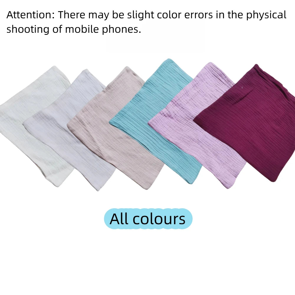 TDHD 5PC Baby Towel New Born Items Stuff Muslin Squares Infant Newborn Hand Bath Shower Face Towels Soft Cotton Gauze