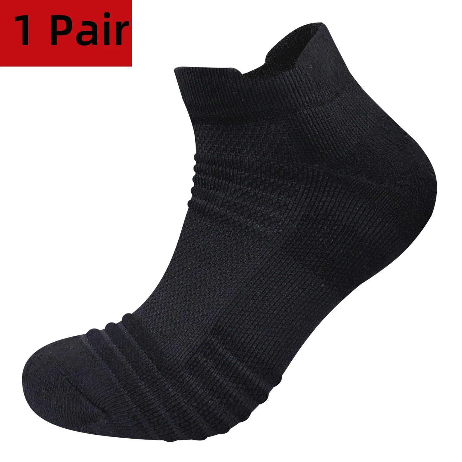 6/12Pairs Breathable Mesh Athletic Terry Socks Cushioned Moisture-managing and Durable Reduces Foot for Running Hiking & Sports