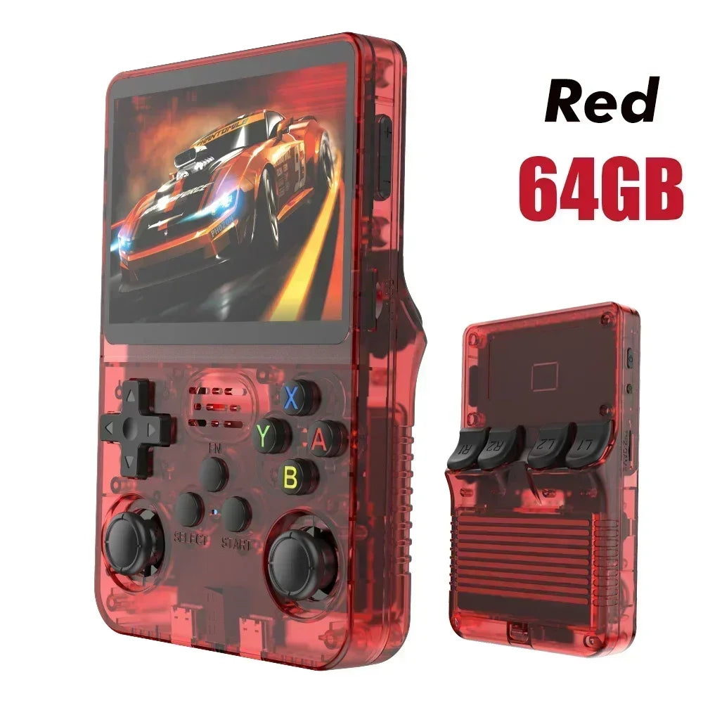 BOYHOM 256G Open Source R36S Retro Game Console - 3.5" IPS Portable Linux ARKOS Handheld | Best Gaming Gift (64G/128G Options)