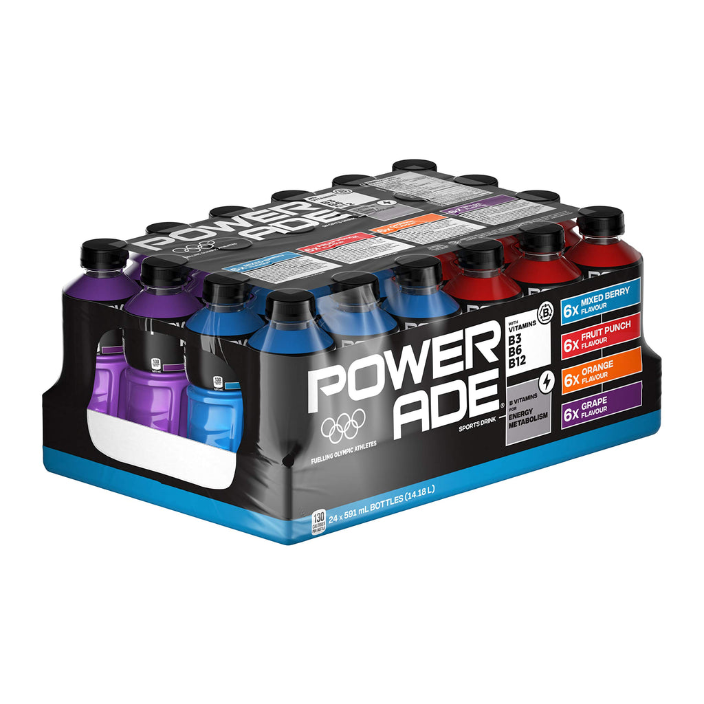 Powerade, Team Pack 591ml Bottles, Pack of 24