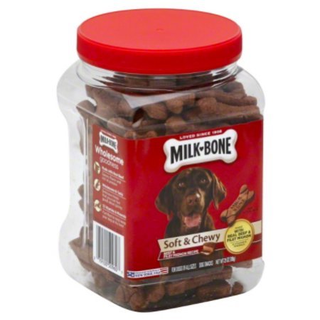 Milk-Bone Soft and Chewy Beef and Filet Mignon Recipe Dog Treats, 25 oz. - 2 Jar