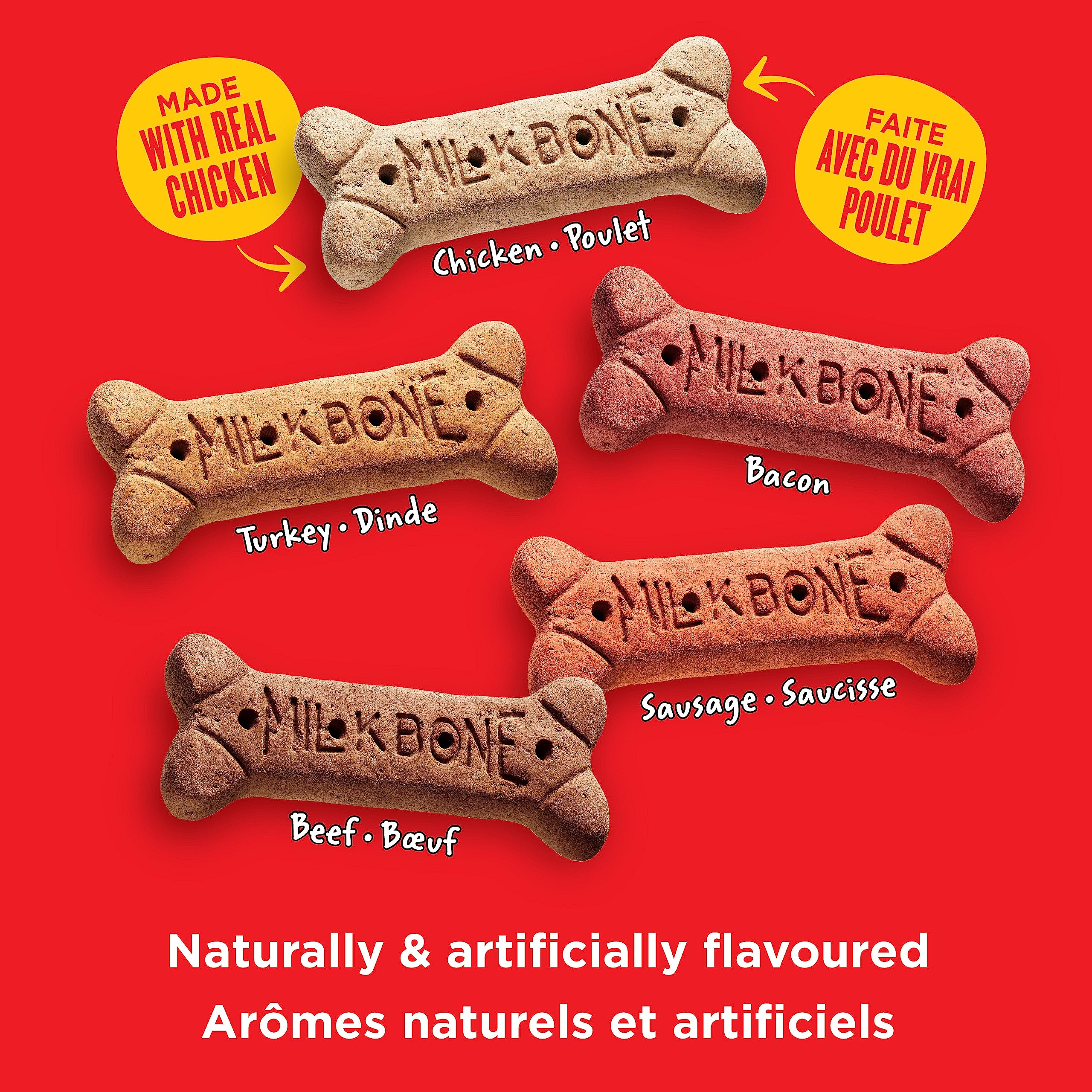 Milk-Bone Flavour Snacks Dog Biscuits Medium Sized Dog Treats