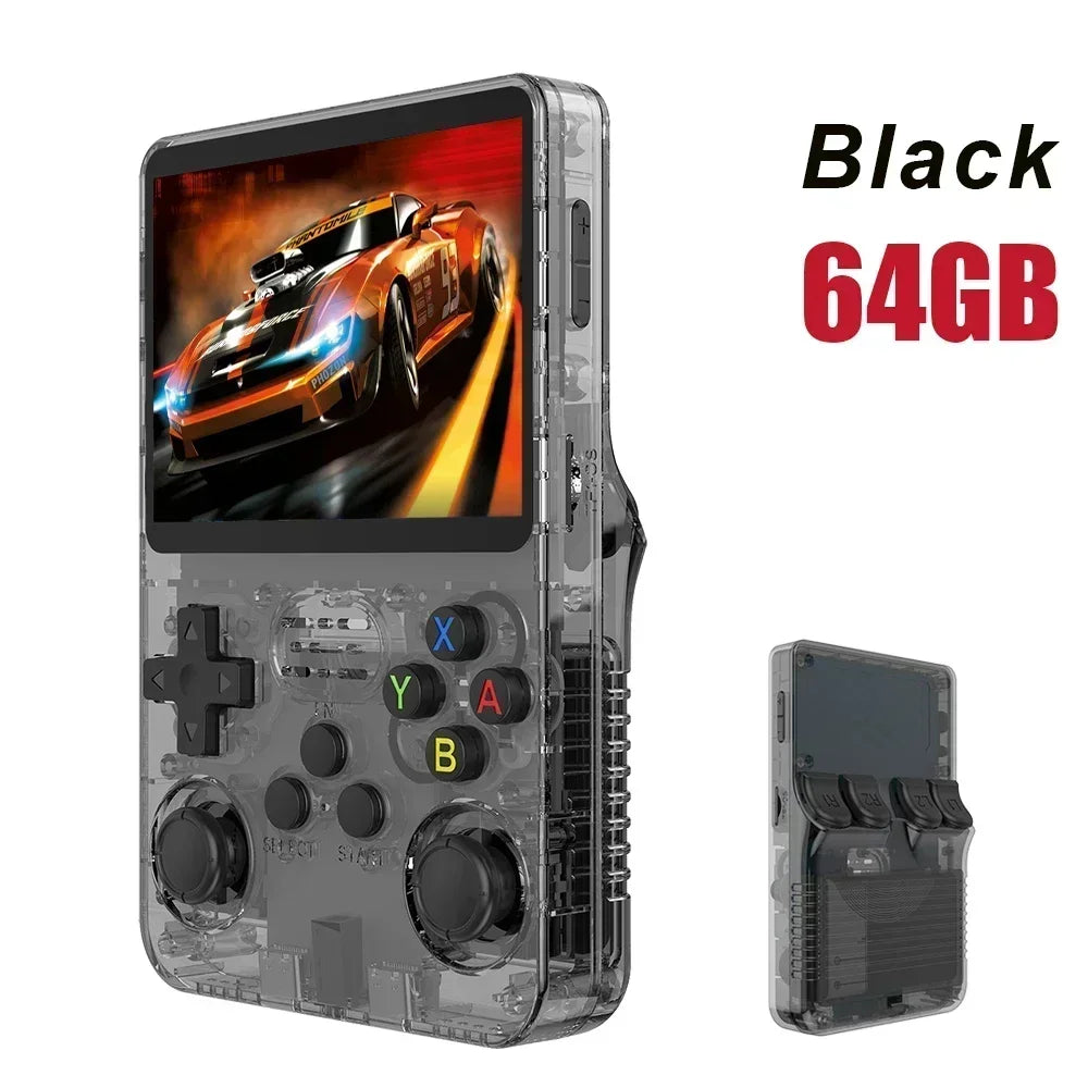 BOYHOM 256G Open Source R36S Retro Game Console - 3.5" IPS Portable Linux ARKOS Handheld | Best Gaming Gift (64G/128G Options)