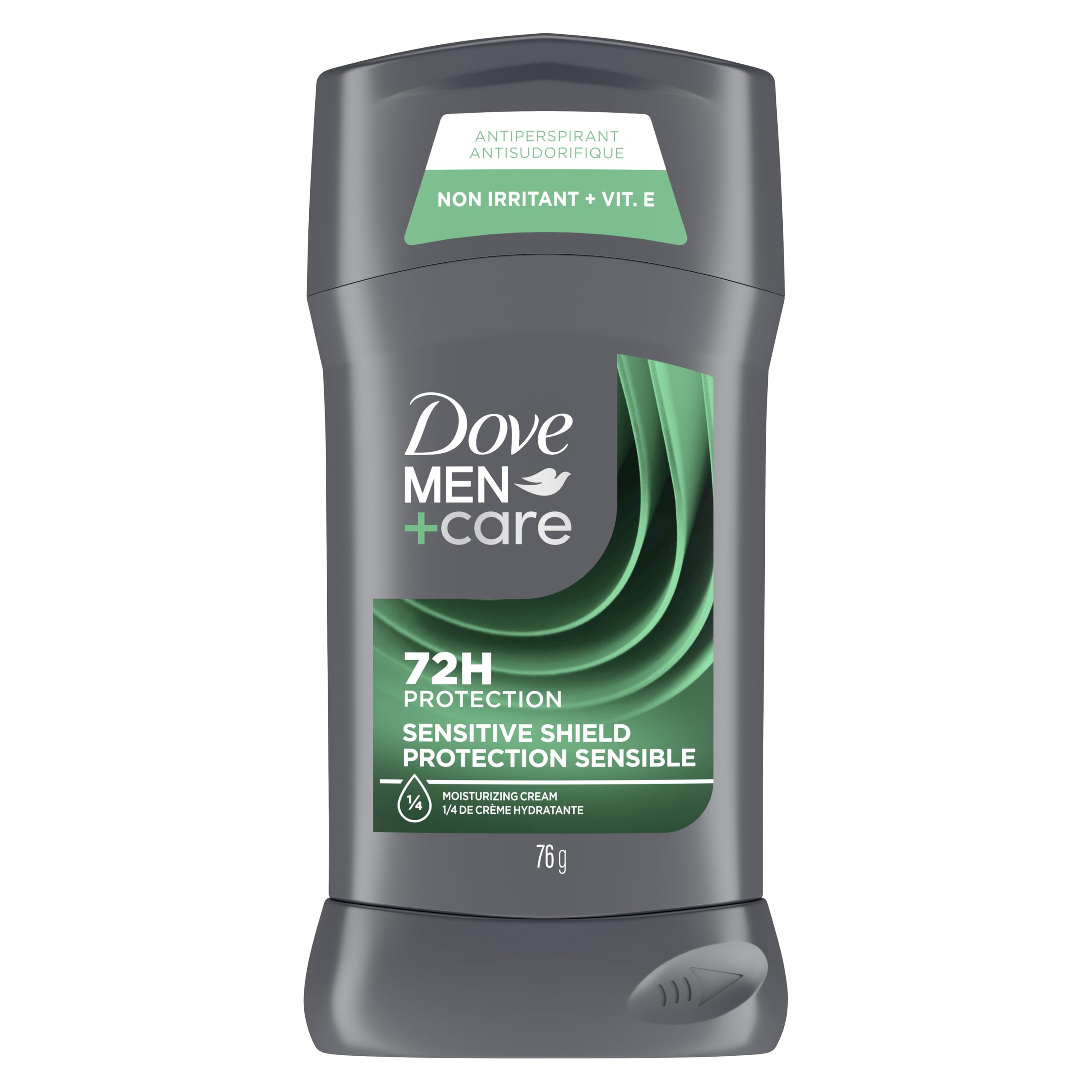 Dove Men+Care Antiperspirant Stick for 72H sweat & odour protection Sensitive Shield with vitamin E and ¼ moisturizing cream, 76g
