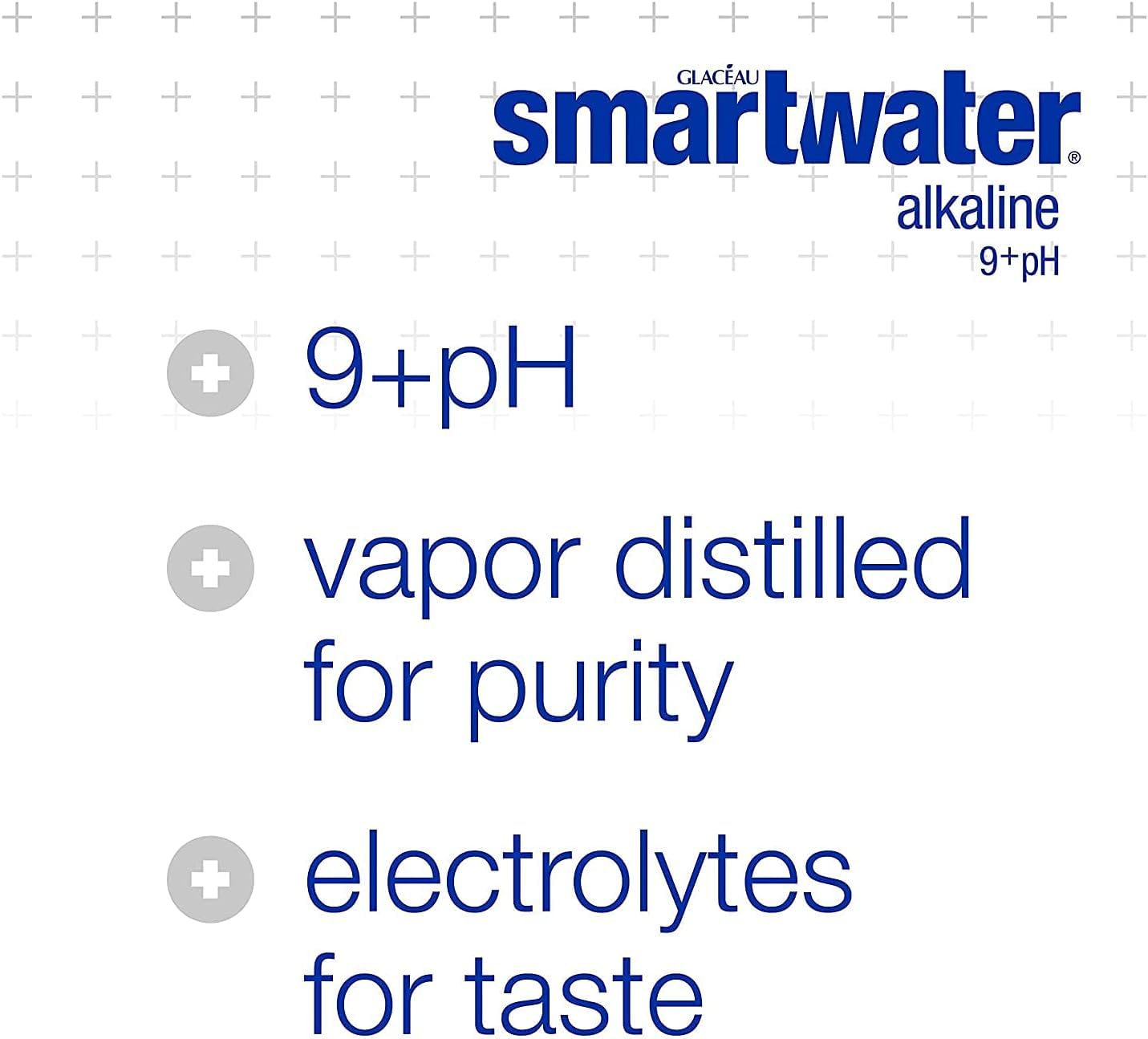 smartwater Smart Water, Mineralized Treated Water with Alkaline 9+ph