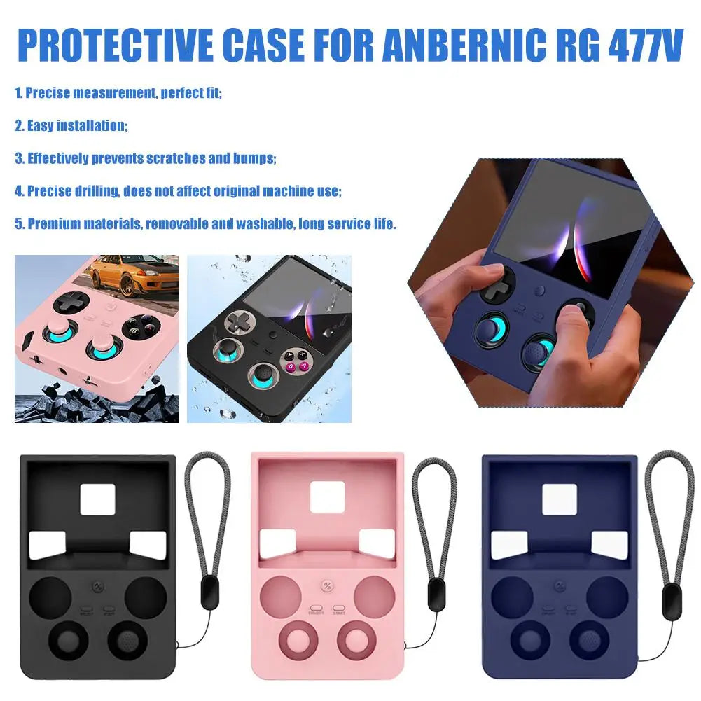 For ANBERNIC RG477V Silicone Protective Case A Retro Handheld Gaming Console Protective Case Soft Protective Silicone Case 2026