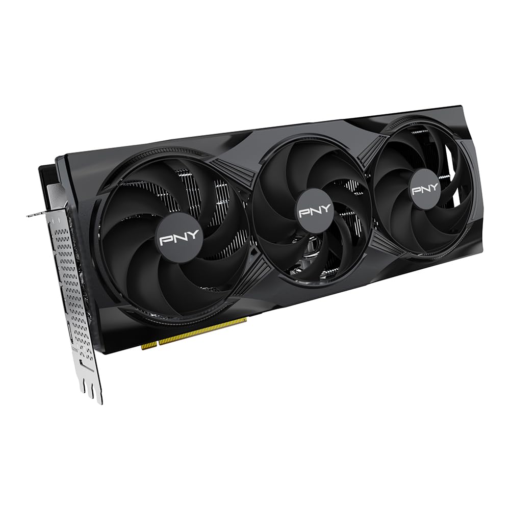 PNY NVIDIA GeForce RTX™ 5090 OC Triple Fan, Graphics Card (32GB GDDR7, 512-bit, Boost Speed: 2527 MHz, PCIe® 5.0, HDMI®/DP 2.1, 3.5-Slot, NVIDIA Blackwell Architecture, DLSS 4)