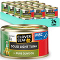 Clover Leaf Flake Light Tuna - 85g, 24 Count - Flavoured Canned Skipjack Tuna - High In Protein - 15g Of Protein per 85g Serving