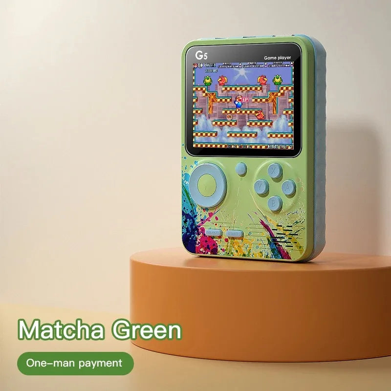 G5 500 In 1 MINI Video Game Handheld Game Players Portable Retro Video Console Boy 8 Bit Color LCD Screen Games