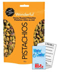 Honey Roasted Pistachios Bundle. Includes (1) Package of Wonderful Honey Roasted Pistachios (155g) – NO SHELLS - with Water Cooler Trivia Game by 🍁 BIG MAPLE®. Tasty Snack for the Office, Movies, Road Trip, Sports, Studying