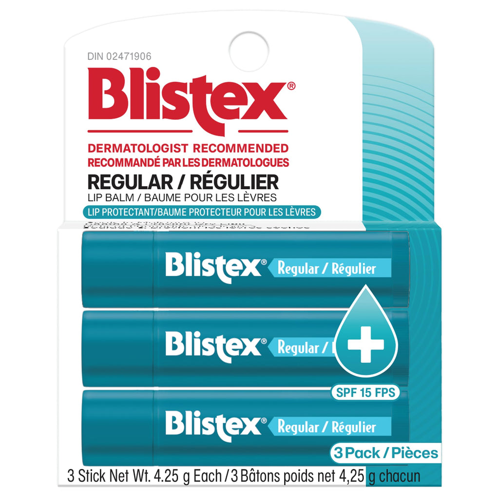 Blistex Regular Lip Balm Value Pack 3 count
