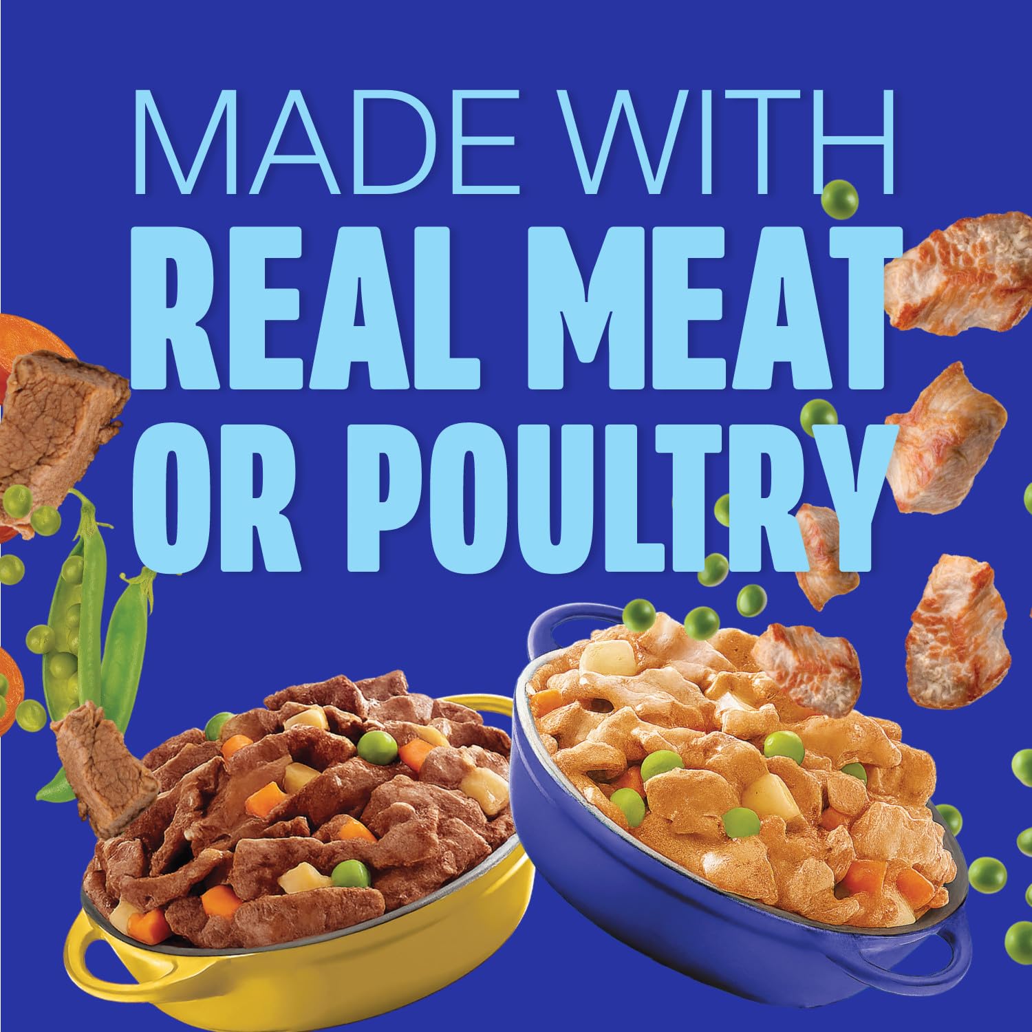 CESAR Home Delights Adult Wet Dog Food - 6 Beef Stew and 6 Hearty Chicken and Noodle Dinner in Sauce