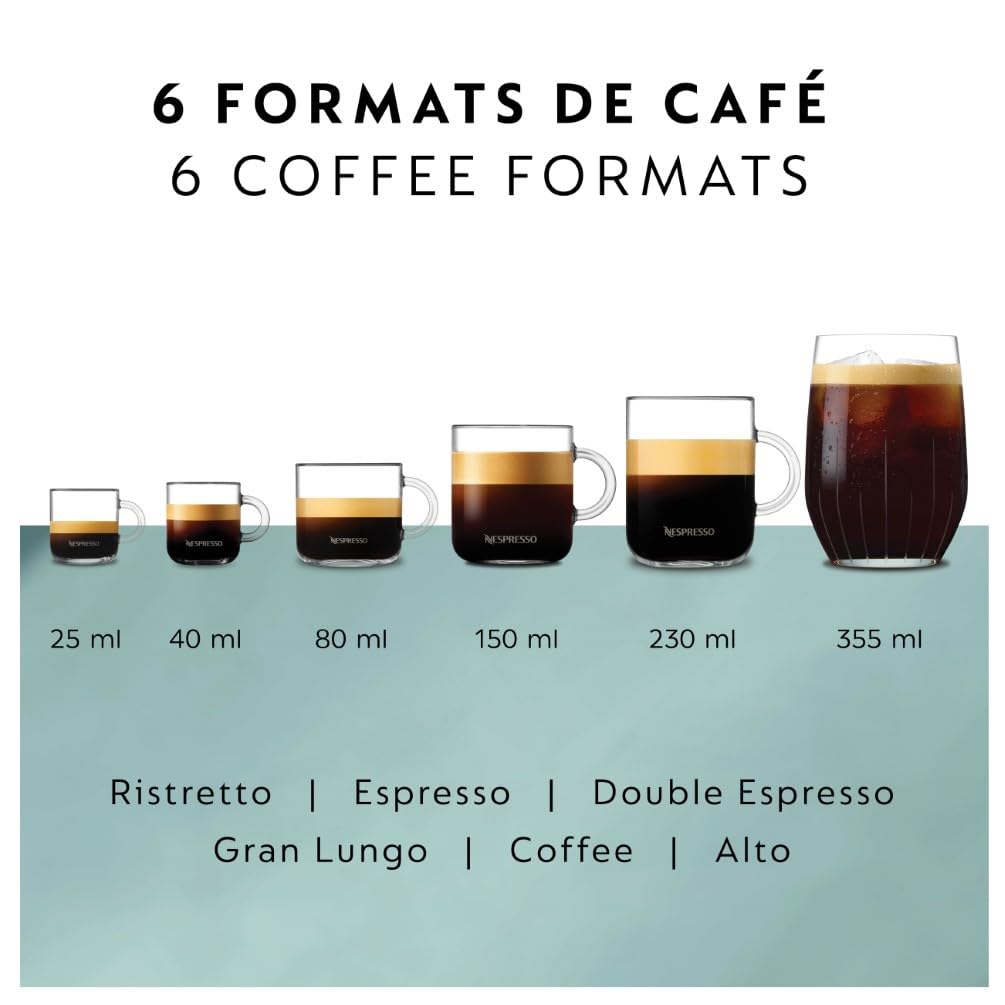 Nespresso Vertuo Pop+ Single Serve Coffee and Espresso Machine by De'Longhi