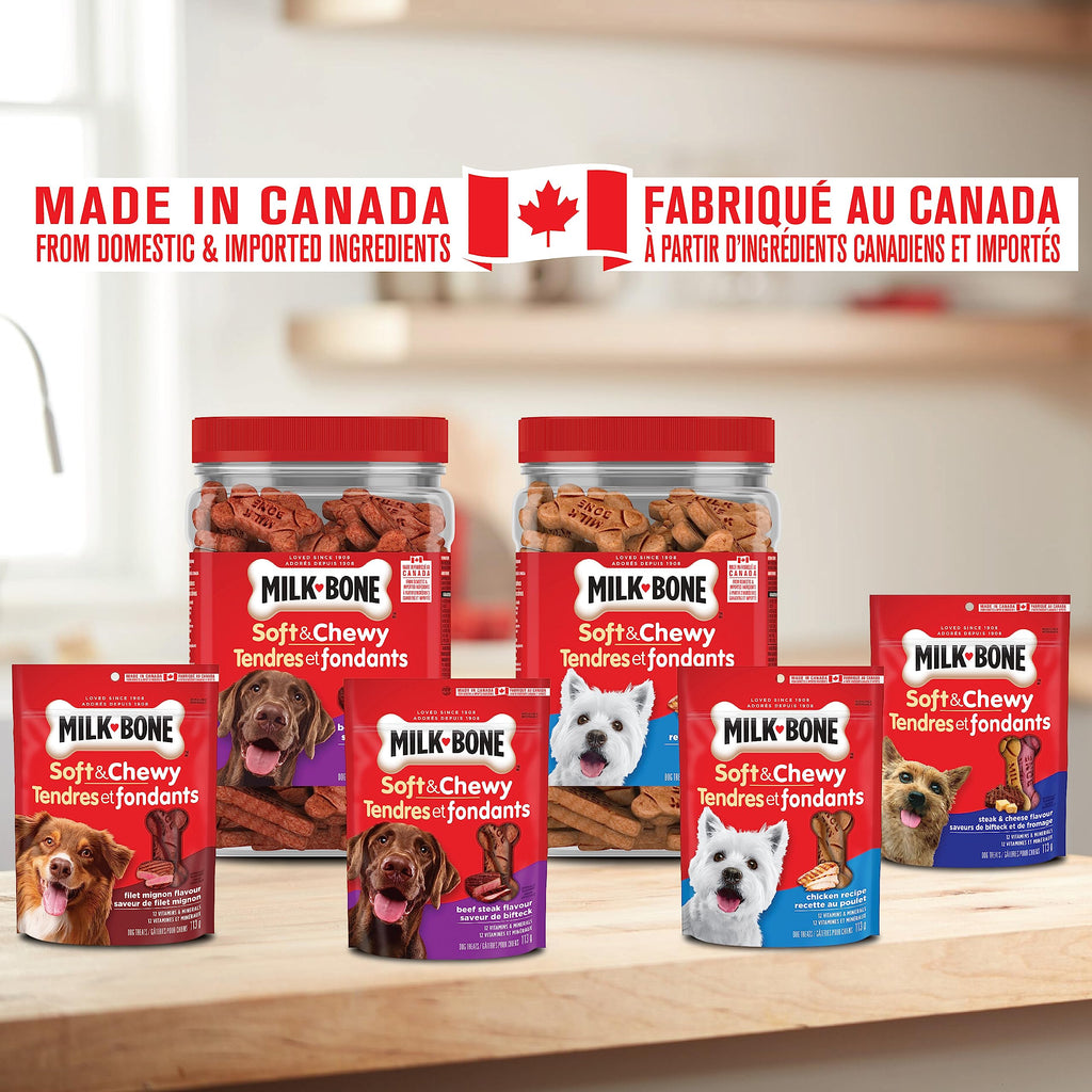 Milk-Bone Soft & Chewy Dog Treats, Tender Oven Baked Snacks Made with Tasty Wholesome Ingredients