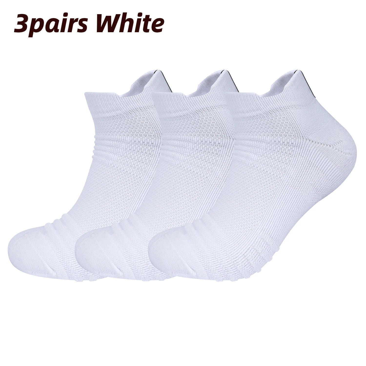 6/12Pairs Breathable Mesh Athletic Terry Socks Cushioned Moisture-managing and Durable Reduces Foot for Running Hiking & Sports