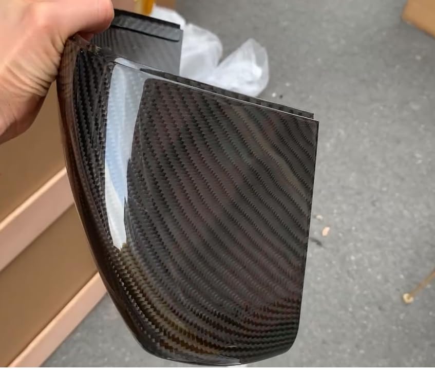Genuine Carbon Fiber Rearview Mirror Cover For Land Rover Evoque 2016-2019,Land Rover Discovery Sport 2015-2019,Jaguar F-Pace X761, Range Rover Sport,SVR 2015-2022(Real Carbon Fiber Premium Like OEM)