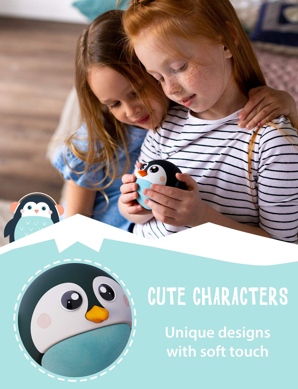 Planet Buddies Owl, Bluetooth Speakers Portable with Great Sound, 33-Foot Bluetooth Range and Built-in Mic. Wireless Speaker for iPhone, Samsung, and More