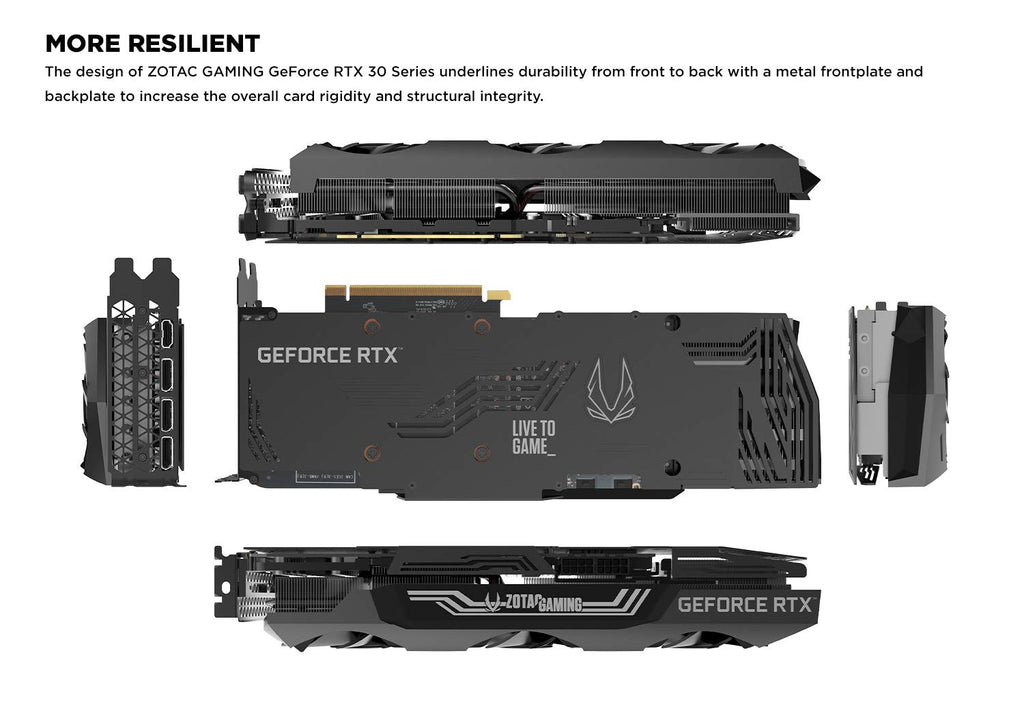 ZOTAC Gaming GeForce RTX 3090 Trinity 24GB GDDR6X 384-bit 19.5 Gbps PCIE 4.0 Gaming Graphics Card, IceStorm 2.0 Advanced Cooling, Spectra 2.0 RGB Lighting, ZT-A30900D-10P