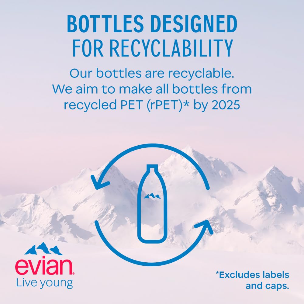 Evian Pet, Pack of 6, Disposable (6 x 1.5 L)